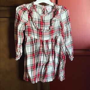 Wonder Nation Red and White Plaid Kids Blouse